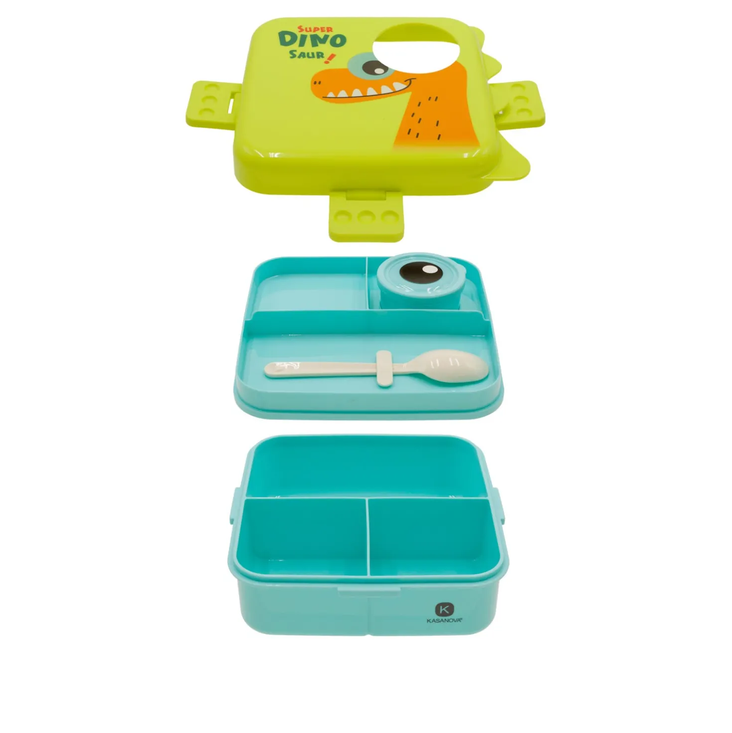 Porta pranzo per bambini Dinosauro con posata