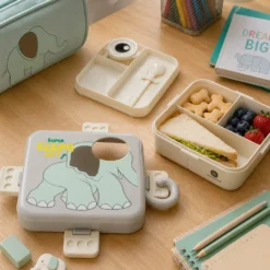 Porta pranzo per bambini Elefante con posata