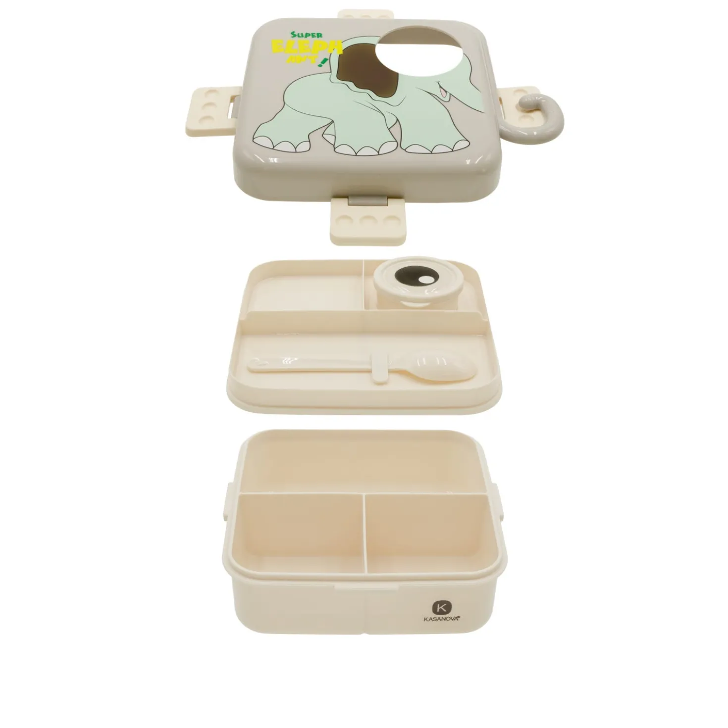 Porta pranzo per bambini Elefante con posata