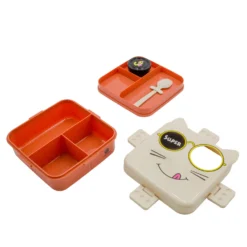 Porta pranzo per bambini Gatto con posata
