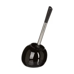 Portascopino WC ceramica nero