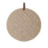 Presina tonda 20 cm beige in cotone