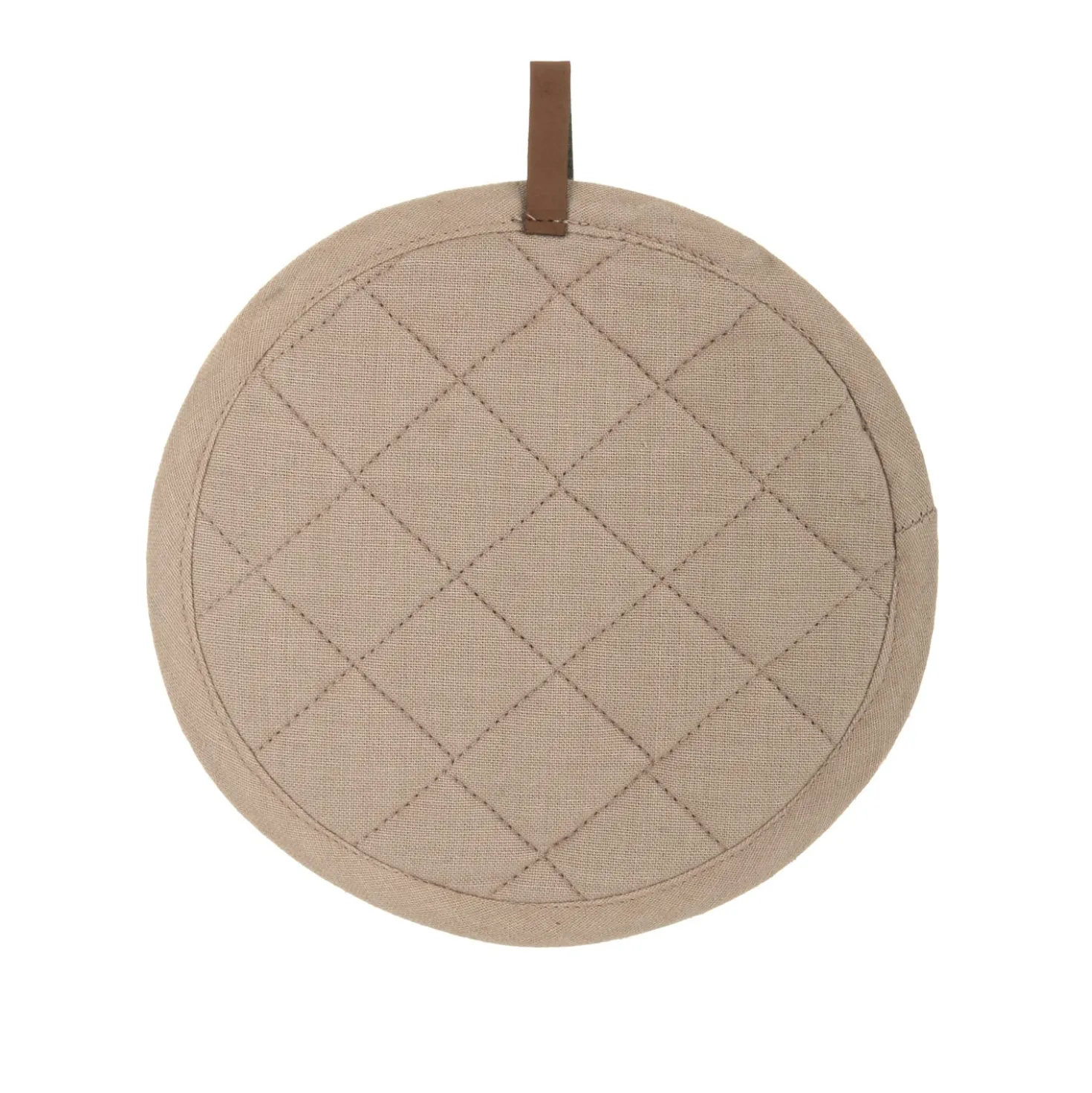 Presina tonda 20 cm beige in cotone