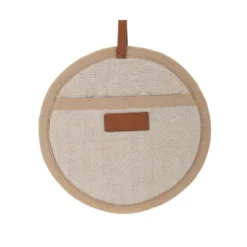 Presina tonda 20 cm beige in cotone