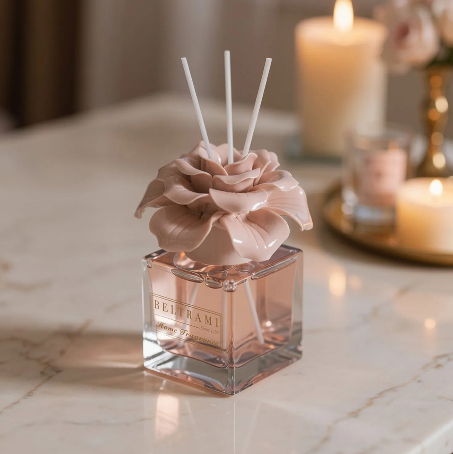 Profumatore d'ambiente grande Gerbera beige Beltrami