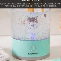 Pulitore elettrico per pennelli da trucco senza fili