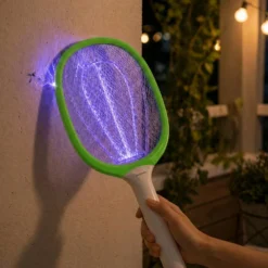 Racchetta antizanzare elettrica ricaricabile verde