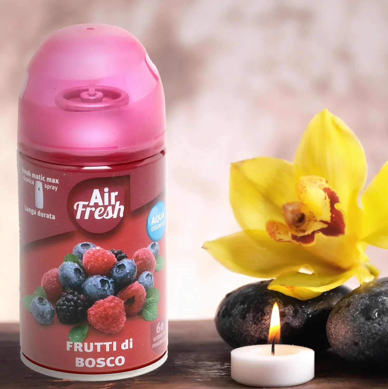 Ricarica Air Fresh deodorante per ambiente, da 250 ml, Frutti di Bosco.
