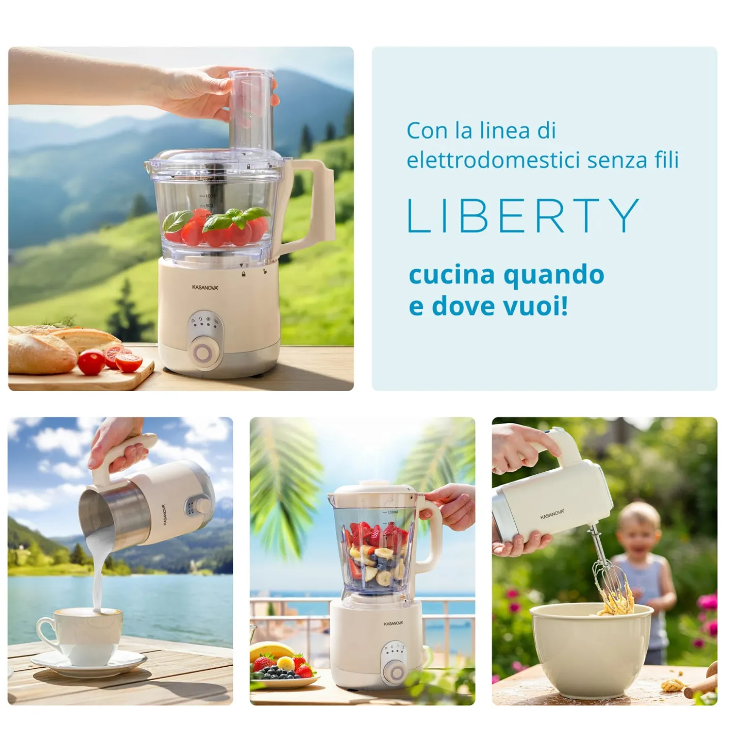 Robot da cucina senza fili 200 W Liberty senza batteria