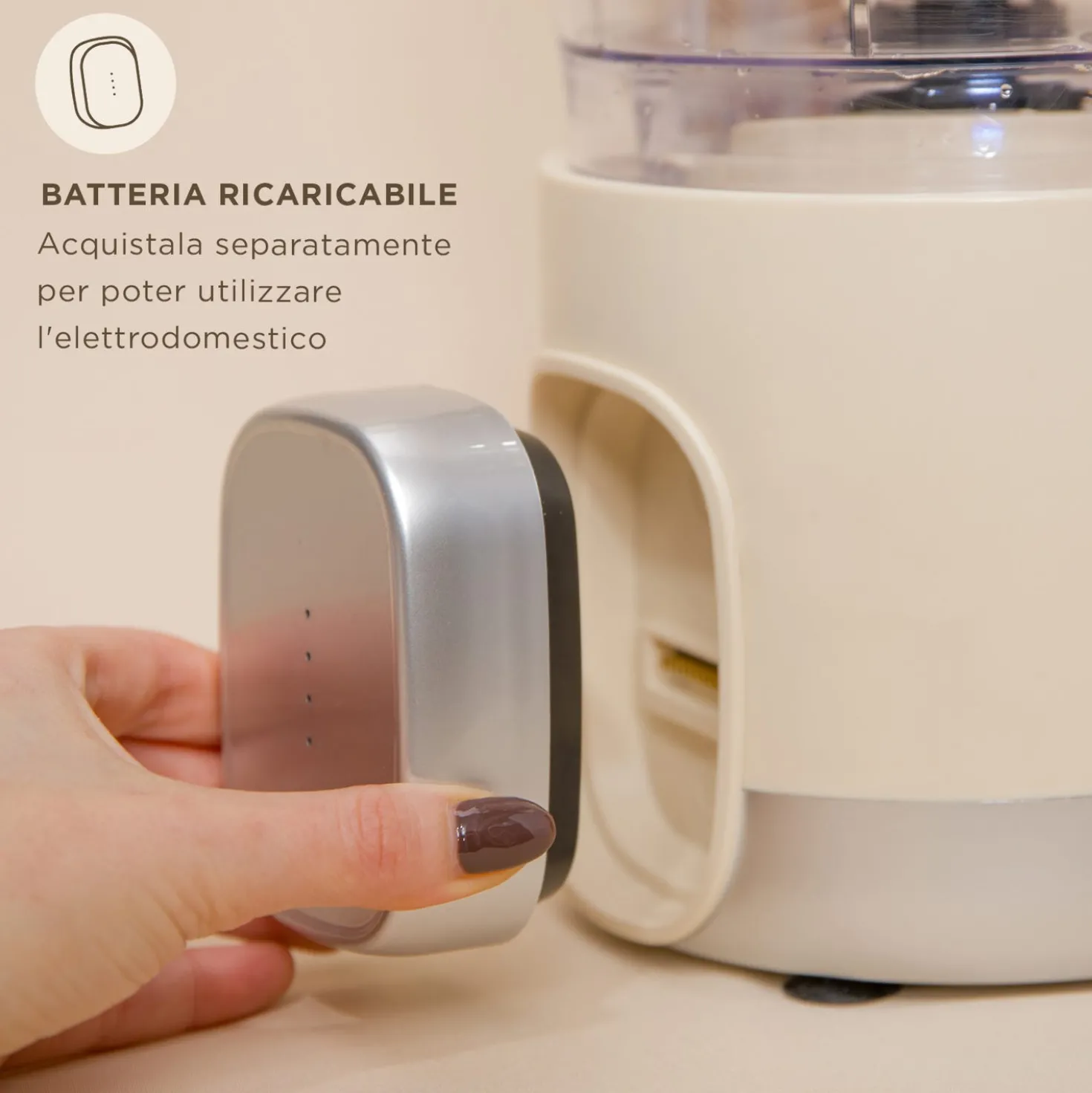 Robot da cucina senza fili 200 W Liberty senza batteria