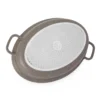 Rostiera ovale 38x26 cm I Giganti design marrone