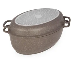 Rostiera ovale 38x26 cm I Giganti design marrone