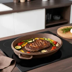 Rostiera ovale 38x26 cm I Giganti design marrone
