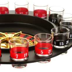 Roulette alcolica con 16 bicchierini