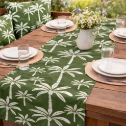 Runner da esterno 40x130 cm palme verde
