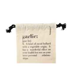 Sacchetto aglio con scritte in cotone Victionary