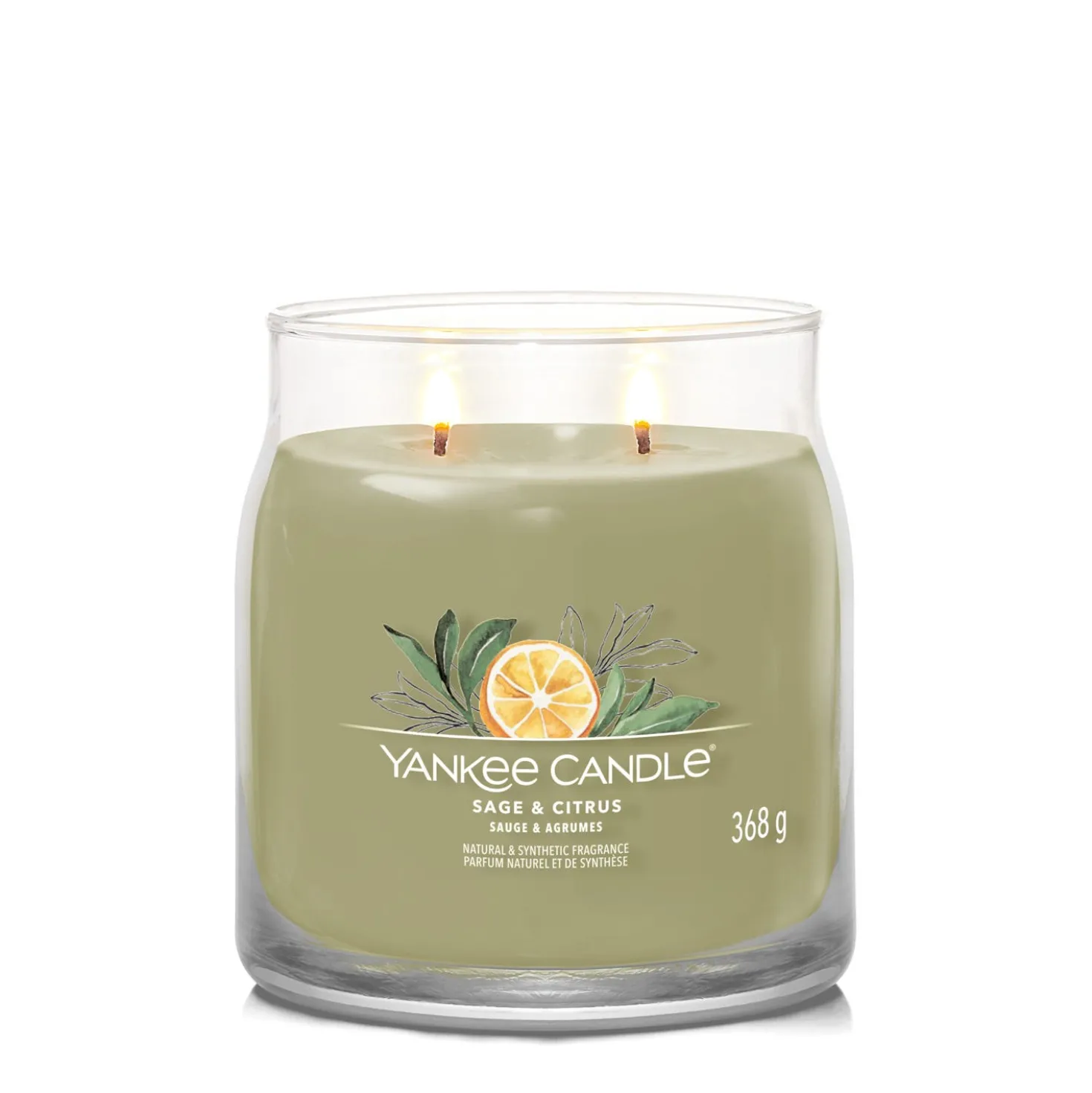 Sage Citrus, candela in giara media Yankee Candle