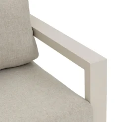 Salottino da giardino angolare beige Evasion