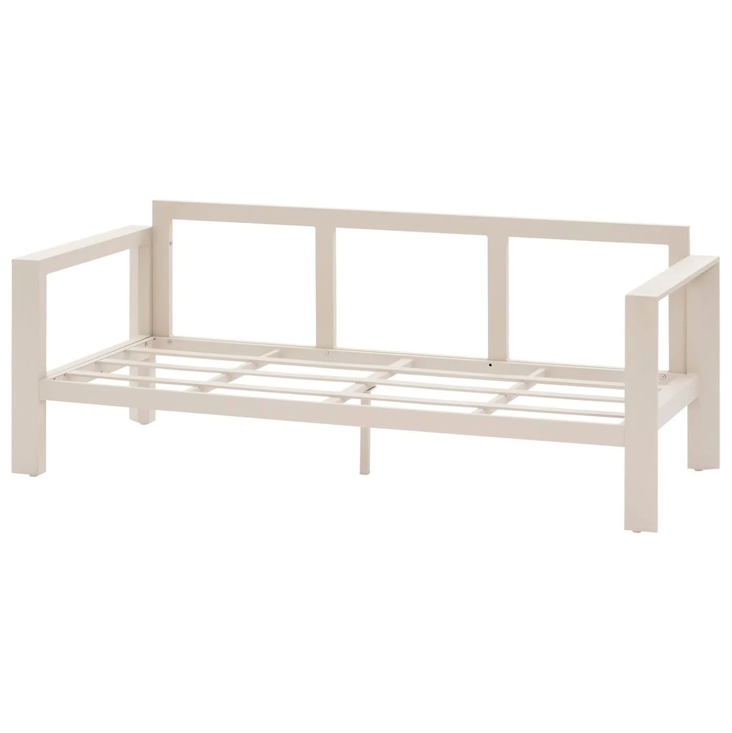 Salottino giardino divano 3 posti, poltrone e tavolino Evasion beige