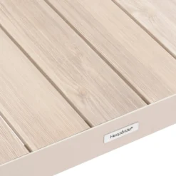 Salottino giardino divano 3 posti, poltrone e tavolino Evasion beige