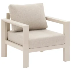 Salottino giardino divano 3 posti, poltrone e tavolino Evasion beige