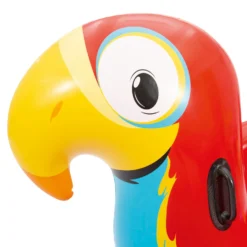 Salvagente cavalcabile pappagallo da 230x180 cm, con maniglie