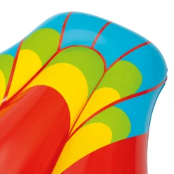 Salvagente cavalcabile pappagallo da 230x180 cm, con maniglie
