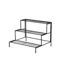 Scaffale portavasi 3 ripiani 66x49x55 cm
