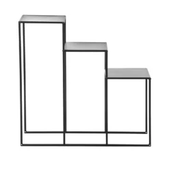 Scaffale portavasi 3 ripiani 70x68x24 cm