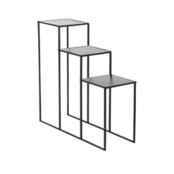 Scaffale portavasi 3 ripiani 70x68x24 cm