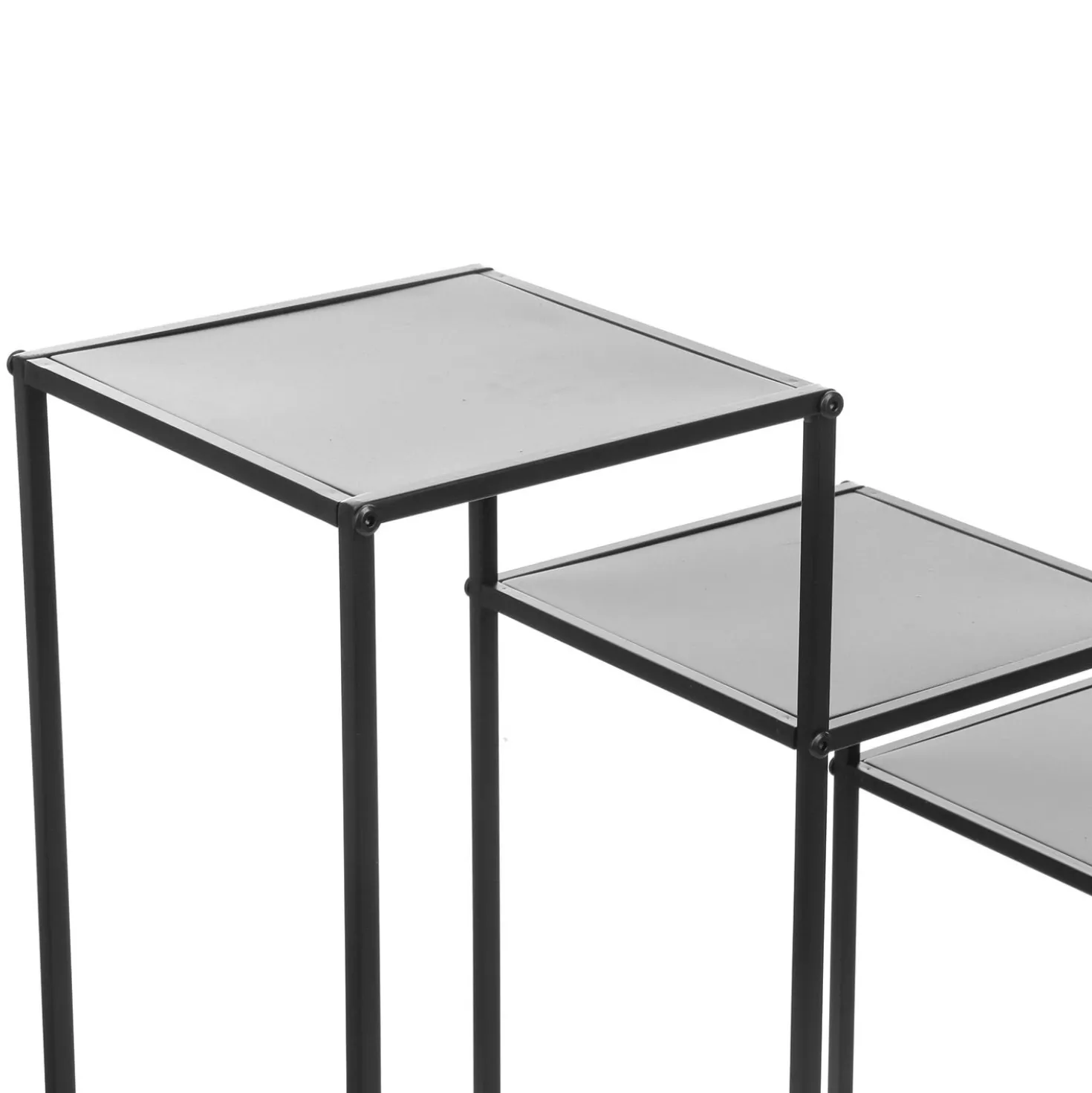 Scaffale portavasi 3 ripiani 70x68x24 cm