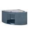 Scatola armadio angolare 63x28x48 cm doppia cerniera blu