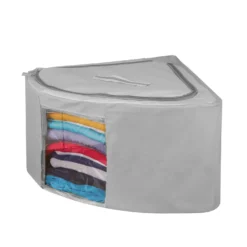 Scatola armadio angolare 63x28x48 cm grigio