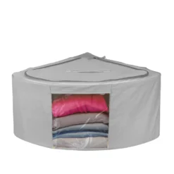 Scatola armadio angolare 63x28x48 cm grigio