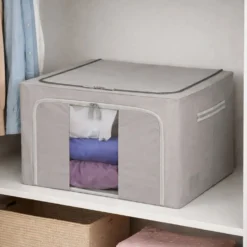 Scatola armadio doppia cerniera 50x40x40 cm grigio