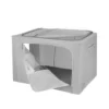 Scatola armadio doppia cerniera 62x44x40 cm grigio