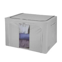 Scatola armadio doppia cerniera 62x44x40 cm grigio