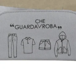 Scatola armadio 60x42x40 cm doppia cerniera e scritta grigio