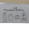 Scatola armadio 40x20x30 cm doppia cerniera e scritta grigio