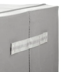 Scatola armadio 50x40x40 cm doppia cerniera e scritta grigio