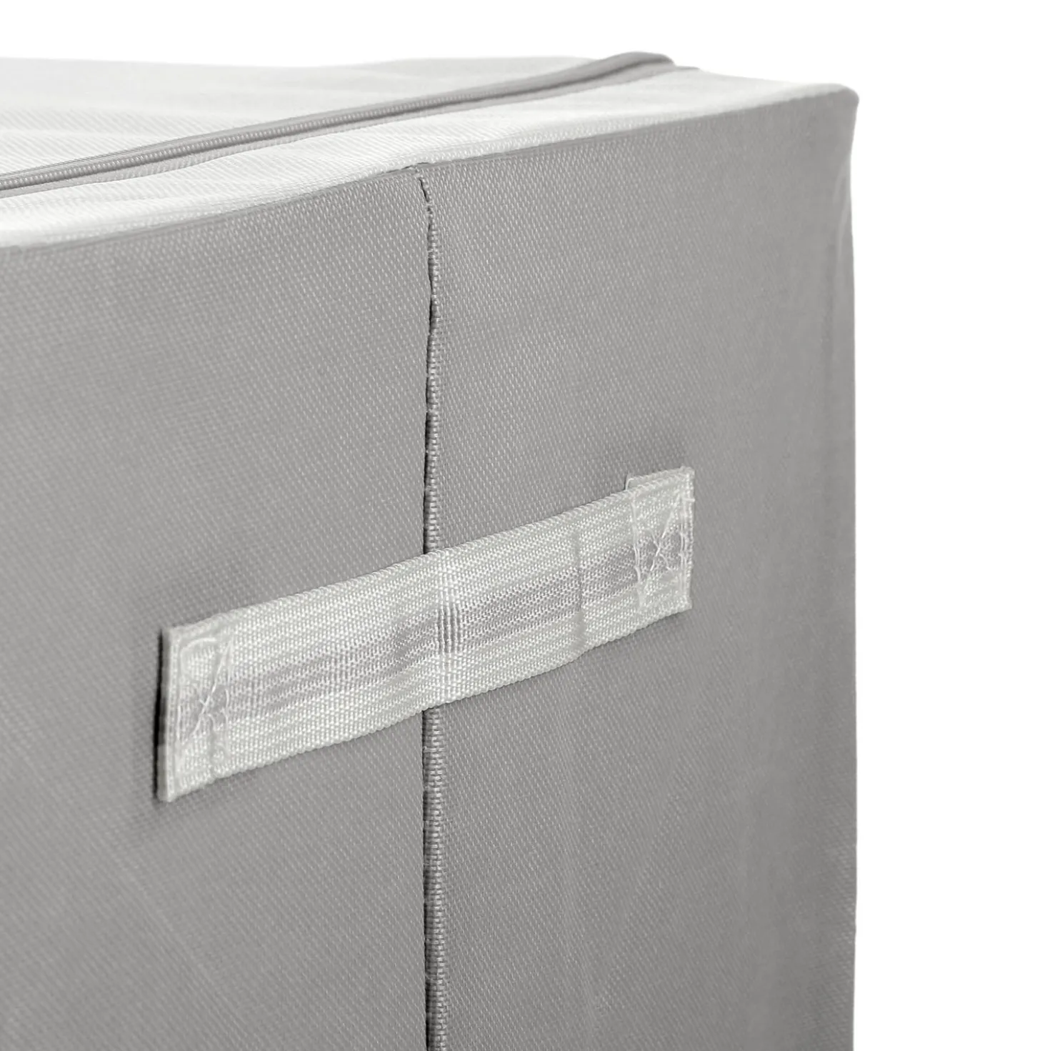Scatola armadio 50x40x40 cm doppia cerniera e scritta grigio