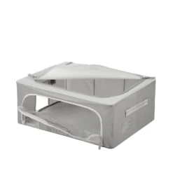 Scatola armadio 50x40x20 cm doppia cerniera e scritta grigio