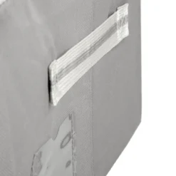 Scatola armadio 50x40x20 cm doppia cerniera e scritta grigio