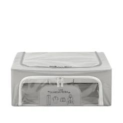 Scatola armadio 50x40x20 cm doppia cerniera e scritta grigio