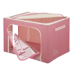 Scatola armadio 62x44x40 cm doppia cerniera e scritta malva