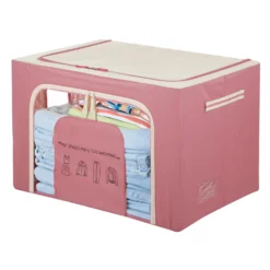 Scatola armadio 62x44x40 cm doppia cerniera e scritta malva