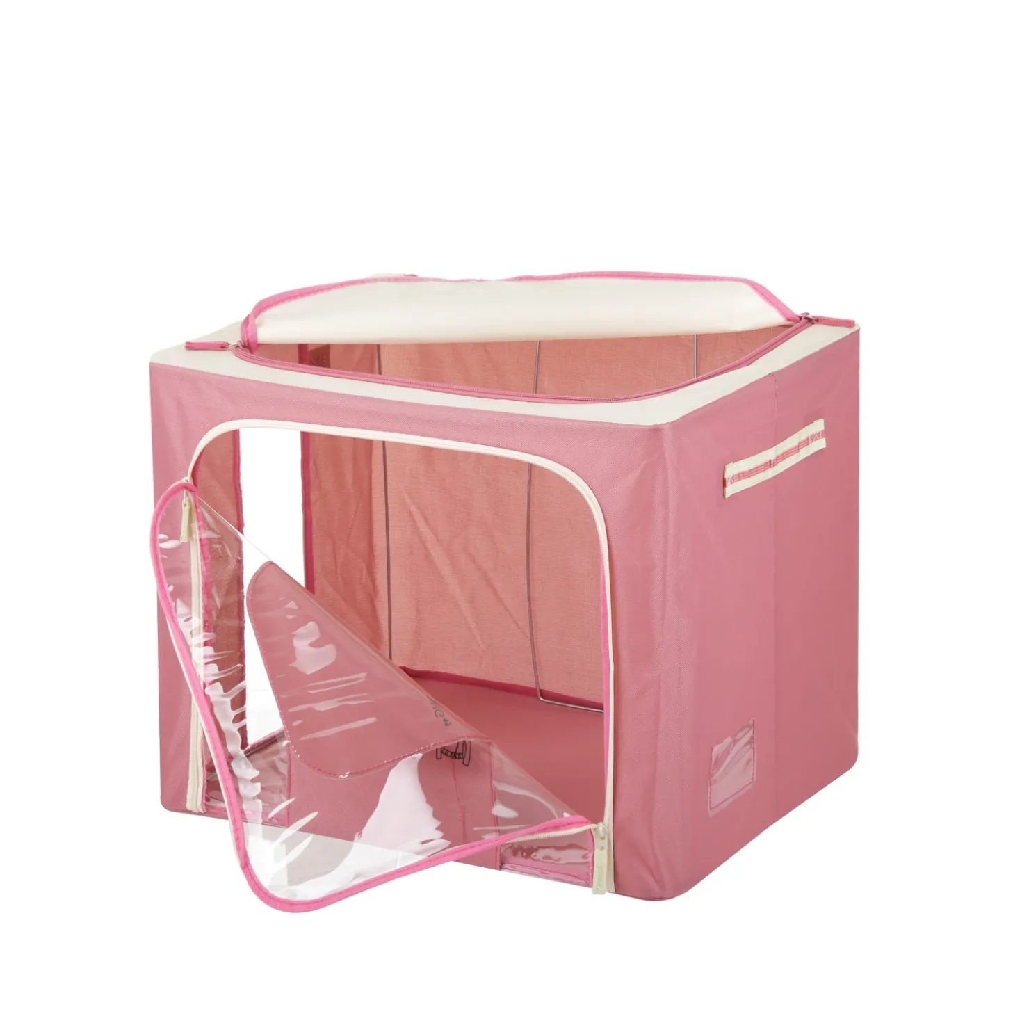 Scatola armadio 50x40x40 cm doppia cerniera e scritta malva