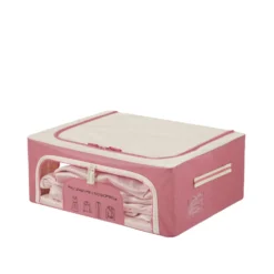 Scatola armadio 50x40x20 cm doppia cerniera e scritta malva