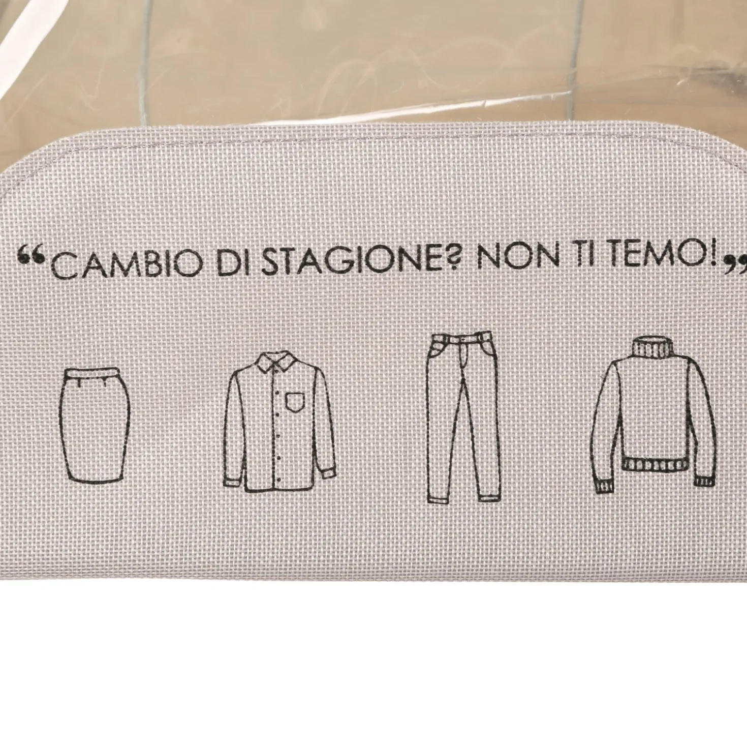 Scatola armadio 40x20x30 cm doppia cerniera e scritta tortora