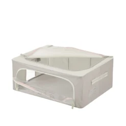 Scatola armadio 50x40x20 cm doppia cerniera e scritta tortora